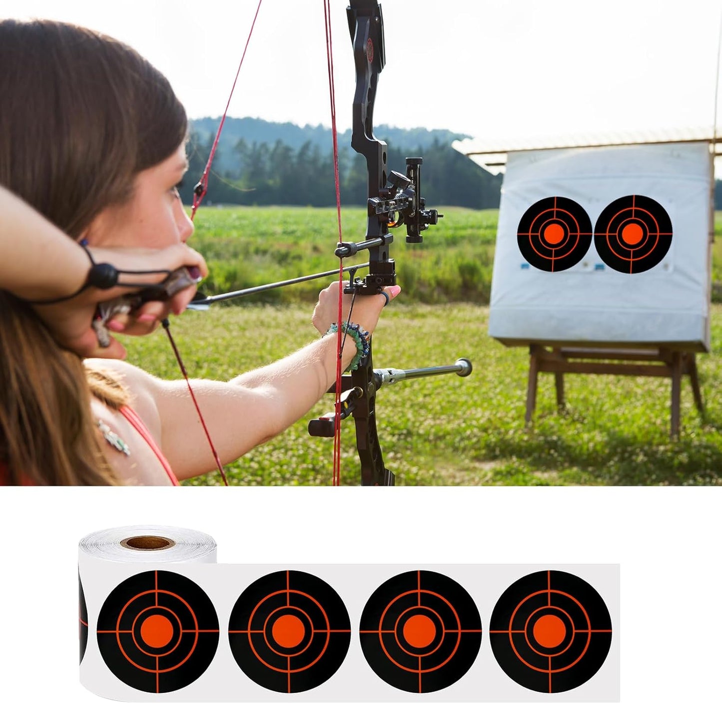 Splatter Targets | Self-Adhesive 3" Shooting Targets for Airsoft, Rifle & Pistol Practice