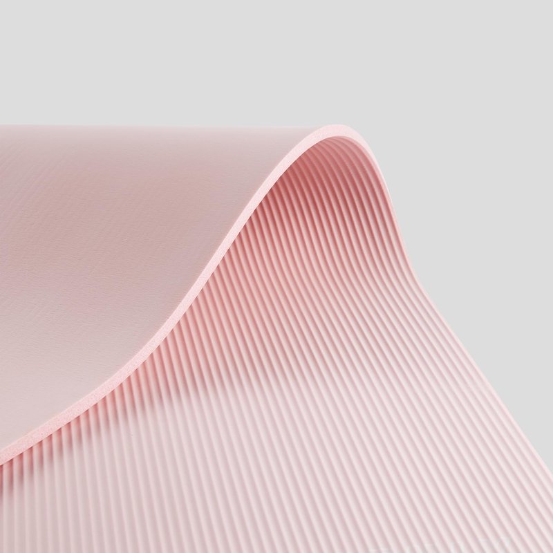 Phoenix Fitness RY1547 Exercise NBR Fitness Yoga Mat - Double Sided Anti Slip High Density Floor Mat - 185 x 61 cm - 15mm Thick with Carry Strap, Pink