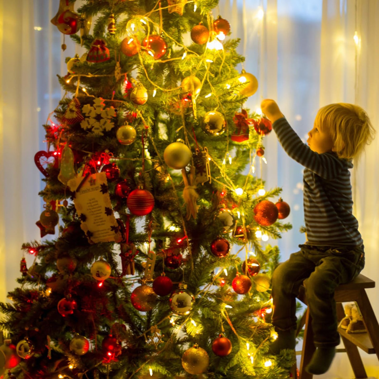 Green Convenience 33FT 100LED String Lights,Battery Christmas Music Light Waterproof,Motion Sensor Christmas Lights with 6 Modes for Indoor Outdoor Yard Patio Garden Xmas Tree Decor