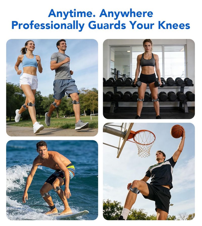 Niifawh Patellar Tendon Support Strap 2 Pack, Silicone Patella Band for Women Men Adjustable Non-Slip Patella Knee Brace Patella Bands for Basketball, Jumpers Knee, Tendonitis, Running, Hiking, Soccer