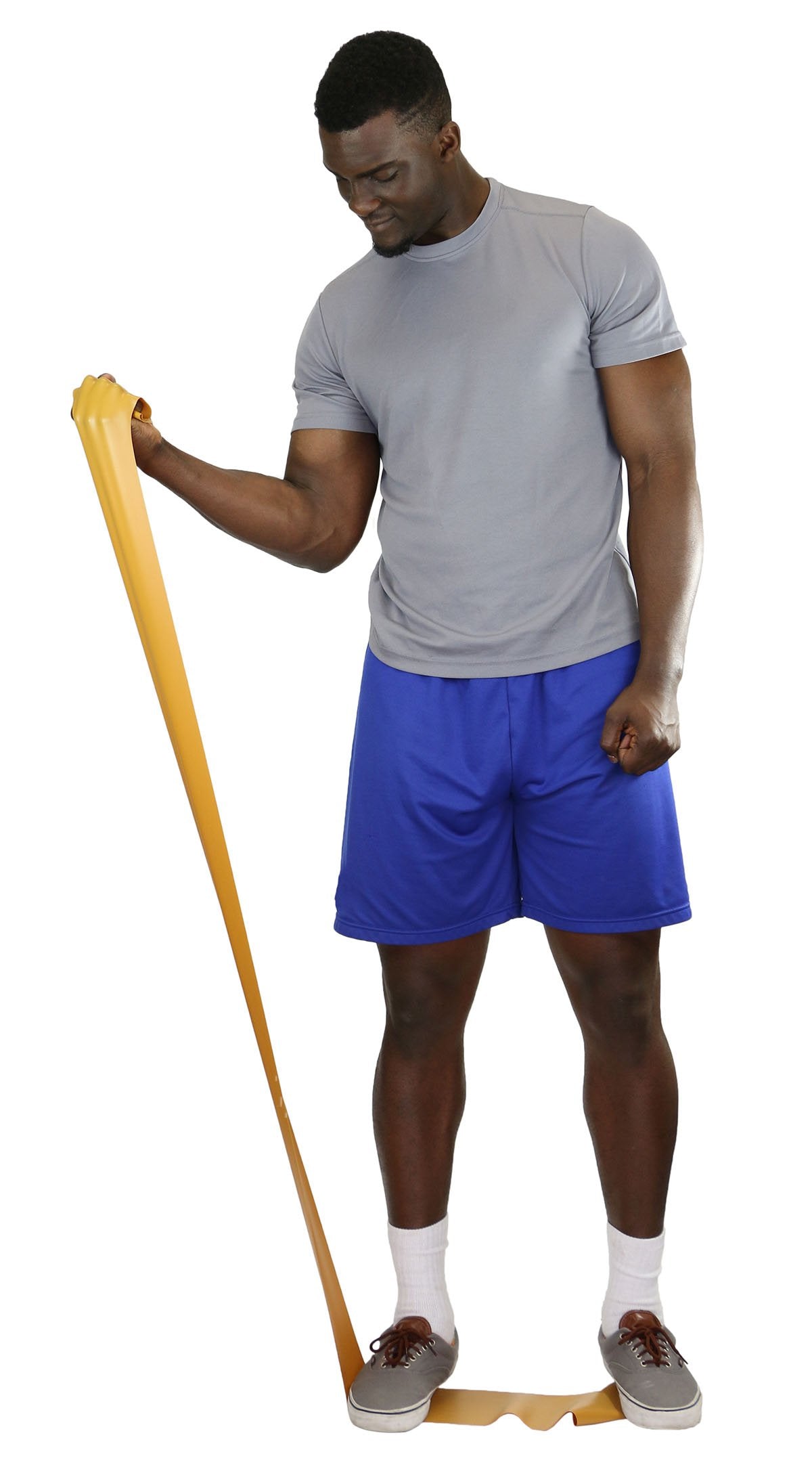 Cando 1211785 Low Powder Exercise Band Roll, 6 yd Length, Gold-XXX-Heavy