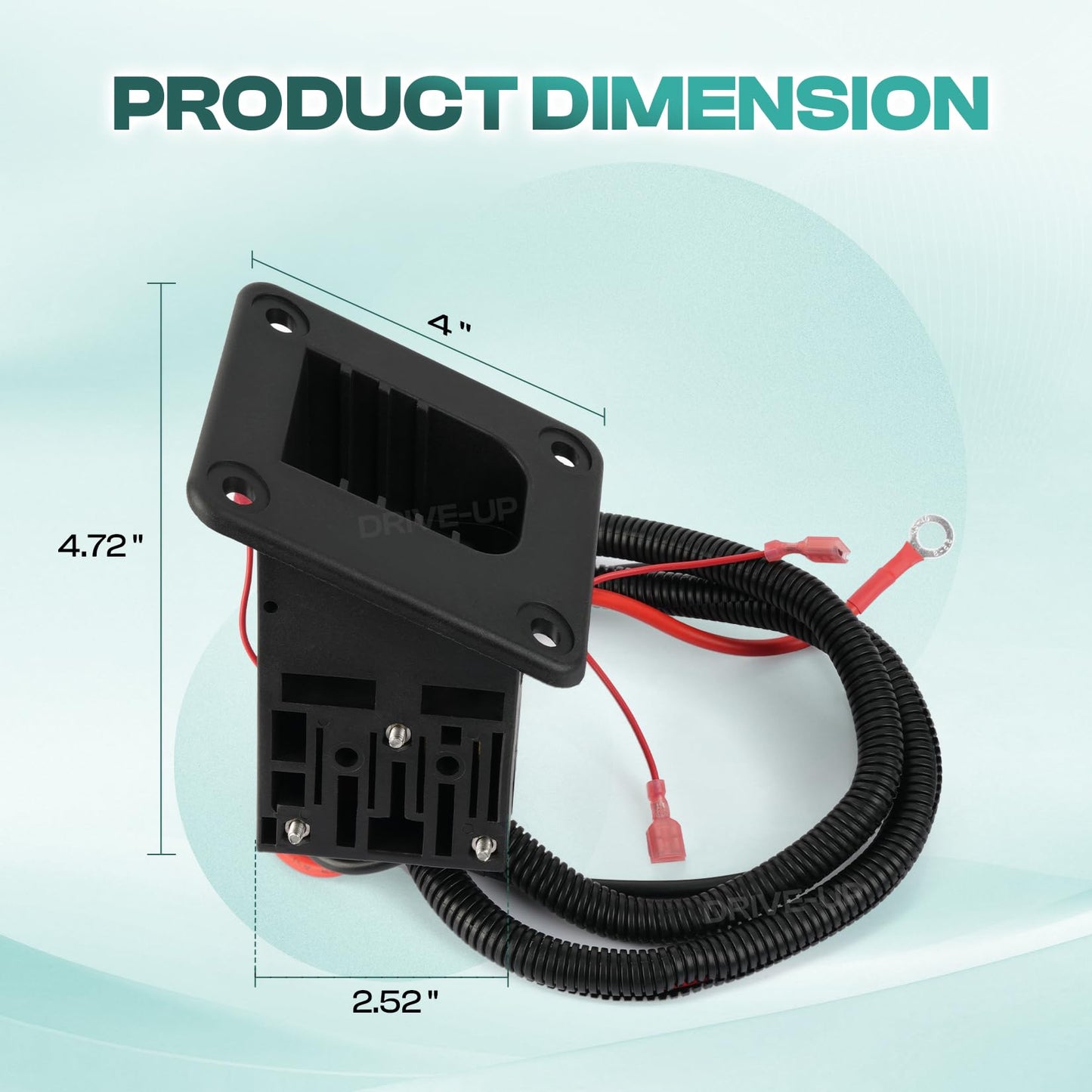 DRIVE UP EZGO Changer Receptacle, 36V Powerwise Golf Cart Charger Receptacle for EZGO TXT, Medalist, DCS, PDS Electric Golf Carts, OEM 73063-G01