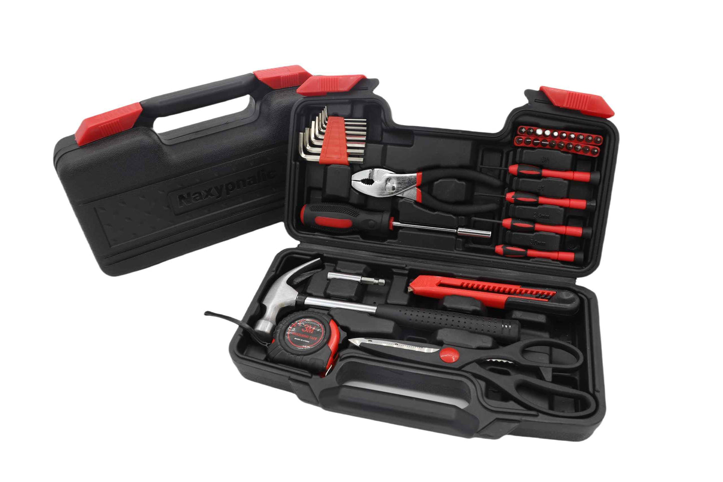 Naxypnalic Basic Tool Kit for Home, Small Tool Set of 39, Mini Home Tool Kit with Tool Box, Starter Toolkit for Men Women, House Warming Gifts New Home, Dorm Home Essentials