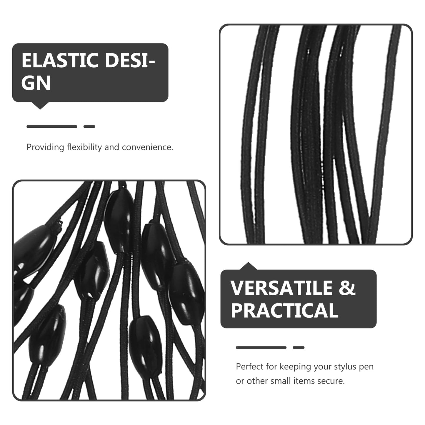 HOMSFOU 10pcs Stylus Tether Plastic Elastic Tether Lanyard for Touch Pens Anti-Lose Tablet Pens Spring Straps Tool to Tether a Drawing Pen to Touchscreen