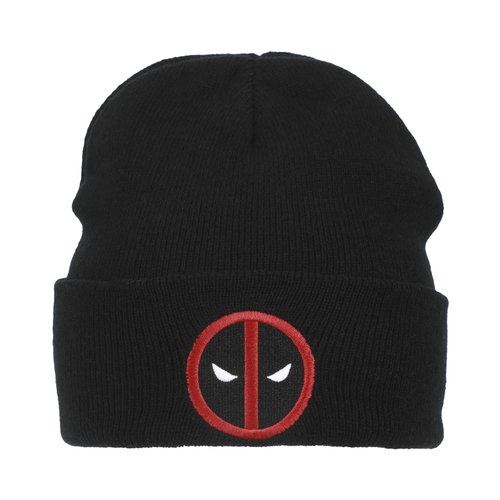 Bioworld Deadpool Logo Embroidery Acrylic Knit Standard Cuff Beanie