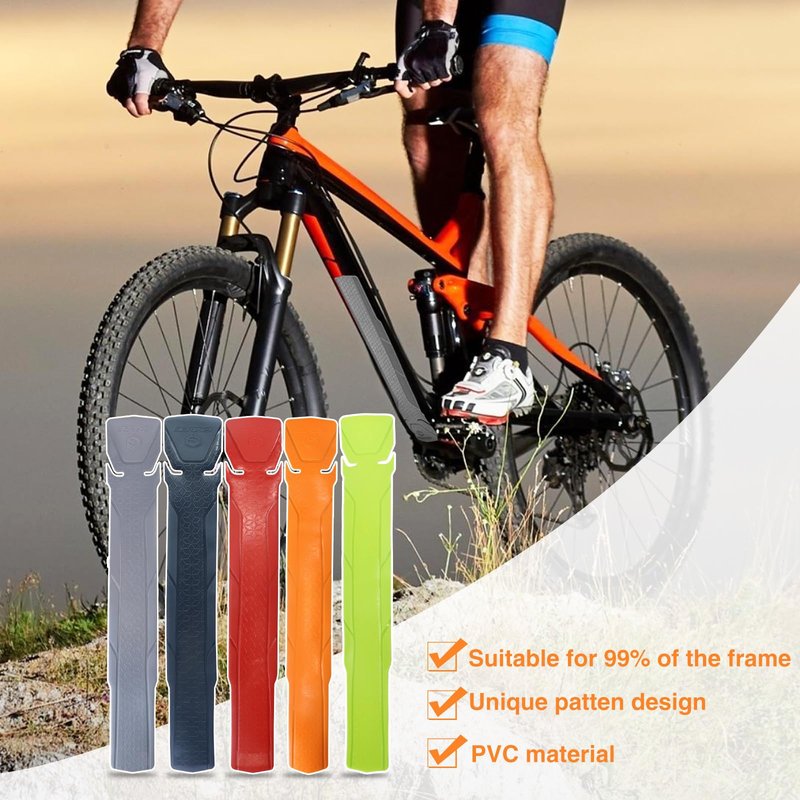 MEGHNA Bike Frame Protection Downtube Frame Protector 3M Tape for Mountain Bike Road Bike, Yellow