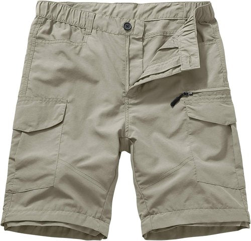 Jessie Kidden Men's Quick-Dry Convertible Hiking Pants - Lightweight Travel & Fishing | 32 Light Apricot