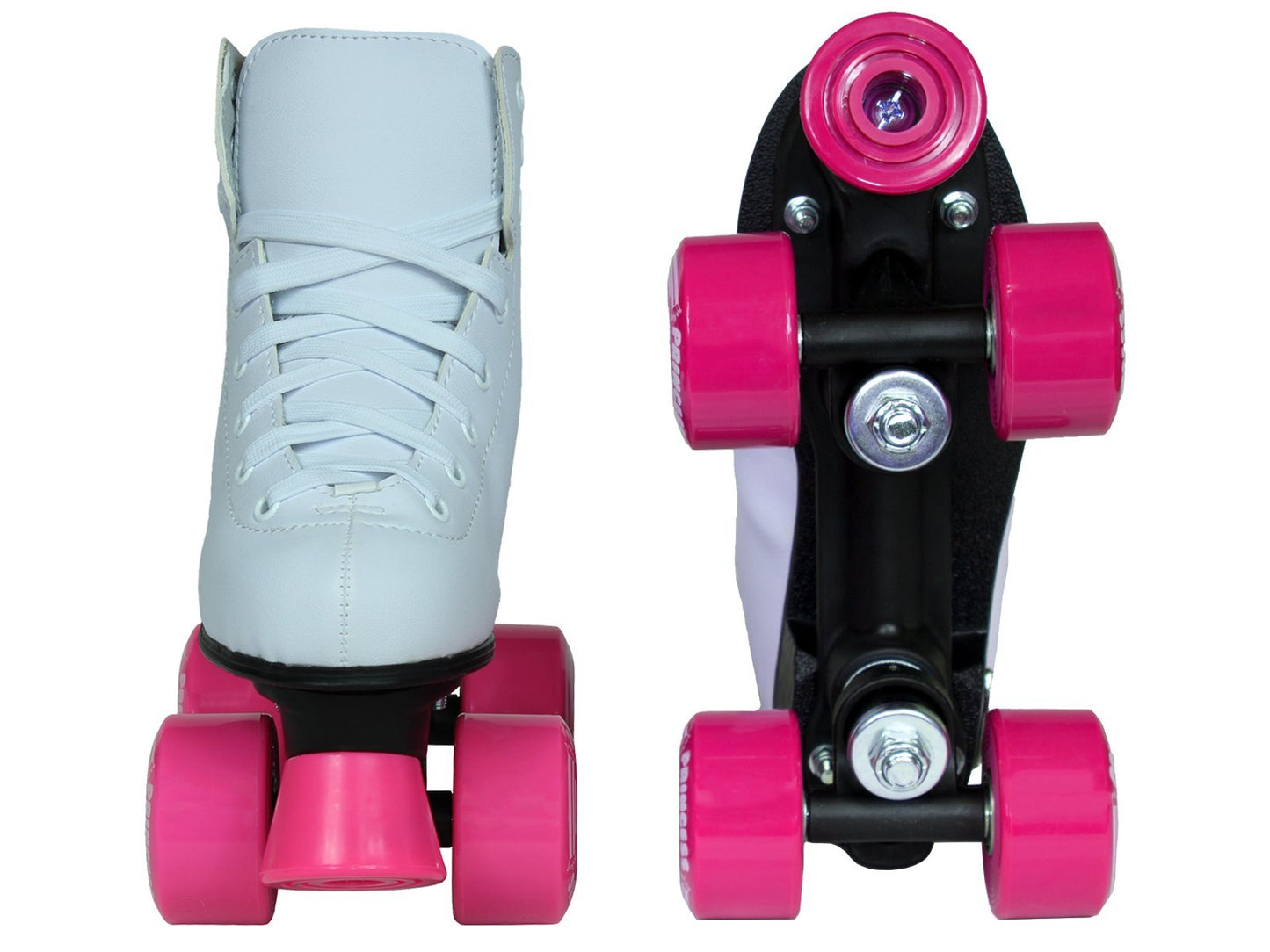 Epic Skates Pink Princess Girls Quad Roller Skates, White, Adult 5 (PnkPncs05)