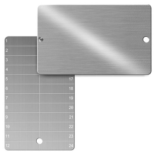 Codesteel Titanium Crypto Seed Phrase Storage, Bitcoin Seed Plates, Fireproof Waterproof Recovery Backup, 2 Metal Seed Phrase Plates and Security Seals