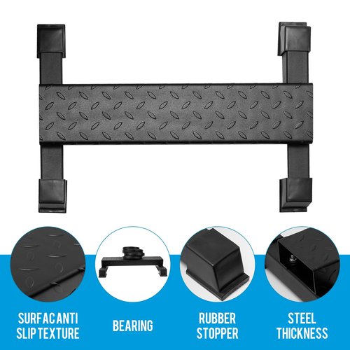 Steel Calf Raise Block – Heavy Duty Calf Stretch Platform for Seated & Standing Calf Raises, Calf Extension, Dumbbell Calf Raise & Leg Strength Training Equipment for Home Gym (4.61)