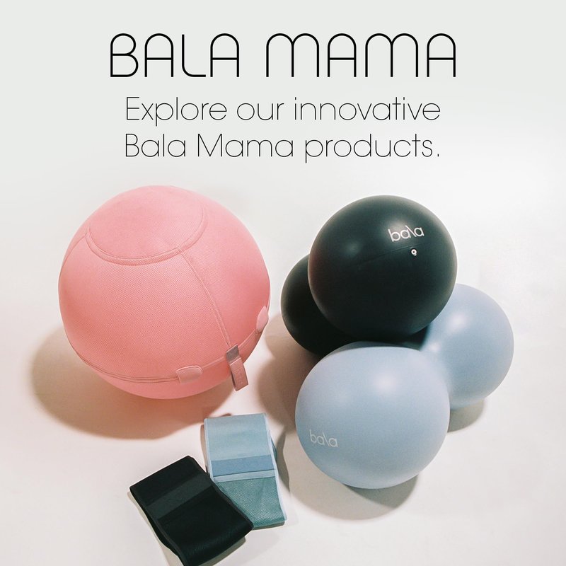 Bala Balance Ball - Exercise Ball Chair for Yoga, Pilates, Barre, Core Strengthening & Physical Therapy - Women's Gym Equipment & Workout Accessories - Blush