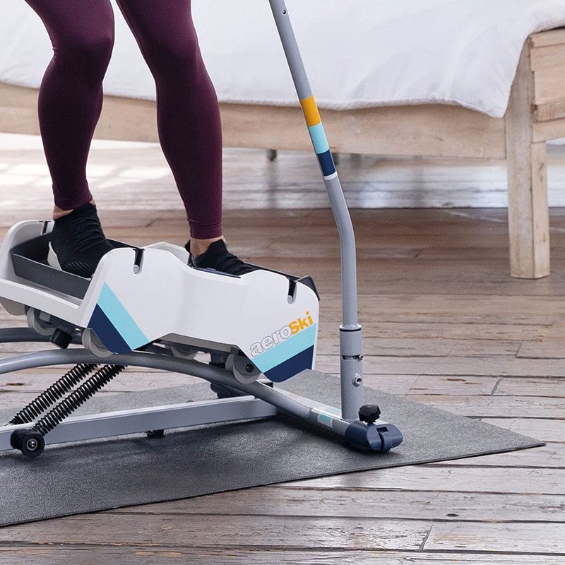 Aeroski Fitness Mat - Lightweight, Multi-Surface, Anti-Slip Exercise Equipment Mat Protects Your Floors and Machines