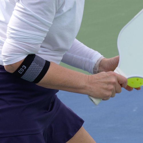 OrthoSleeve Elbow Brace ES3 designed to help with Tennis Elbow, Golfer's Elbow, General Elbow Pain, and Forearm Pain