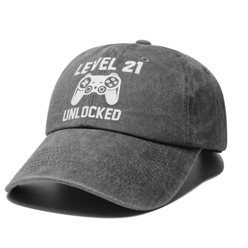 21st Birthday Gifts for Him Her, 21st Birthday Hat for Men Women, Happy Birthdays Gift 21 Year Old Male Son Boyfriend, 2005 Cool 21 st Birthdays Gifts Guys, Adjustable Baseball Caps Grey