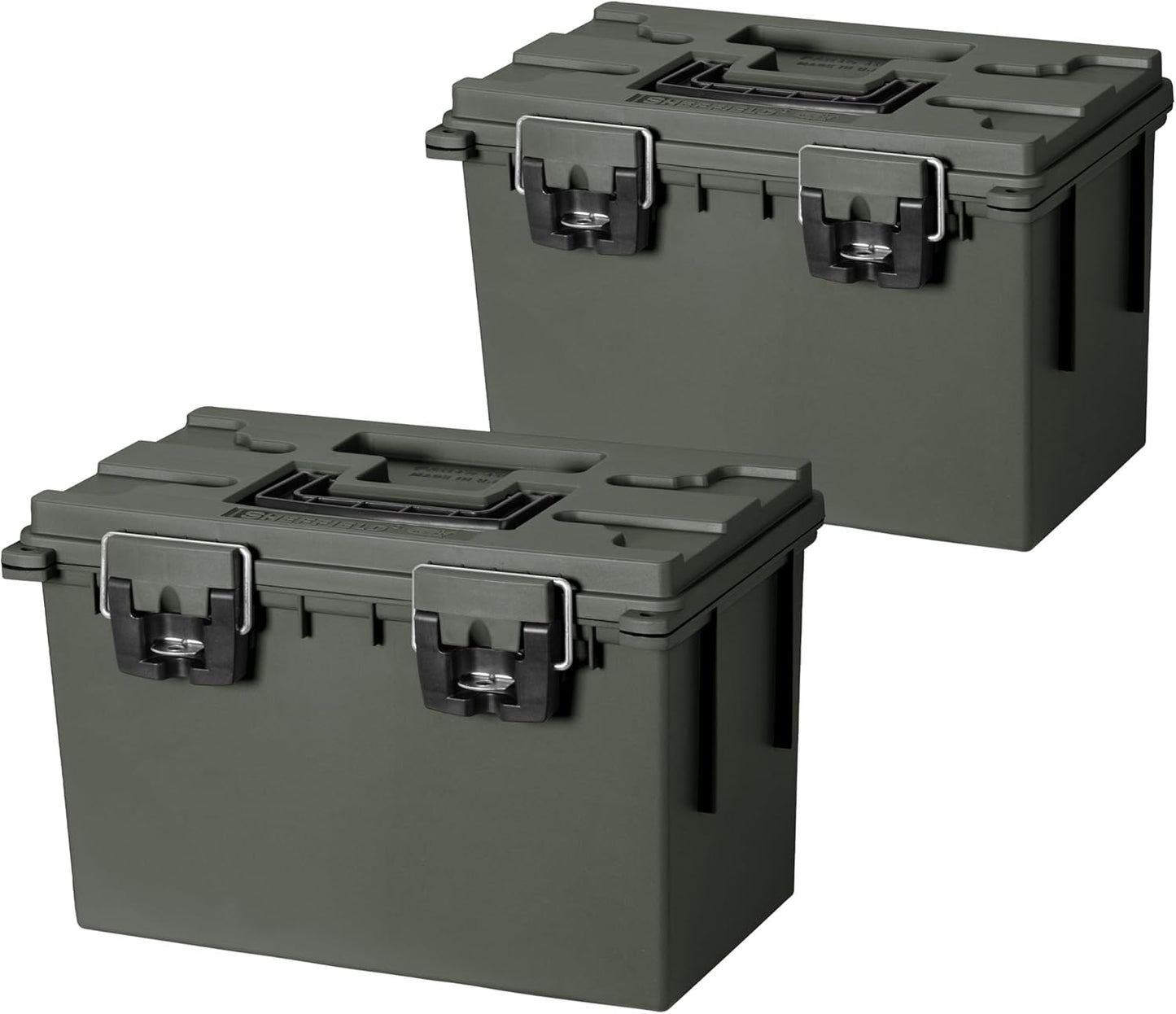 Sheffield XL Storage Bins - 2-Pack Lockable, Water-Resistant Containers for Home & Classroom