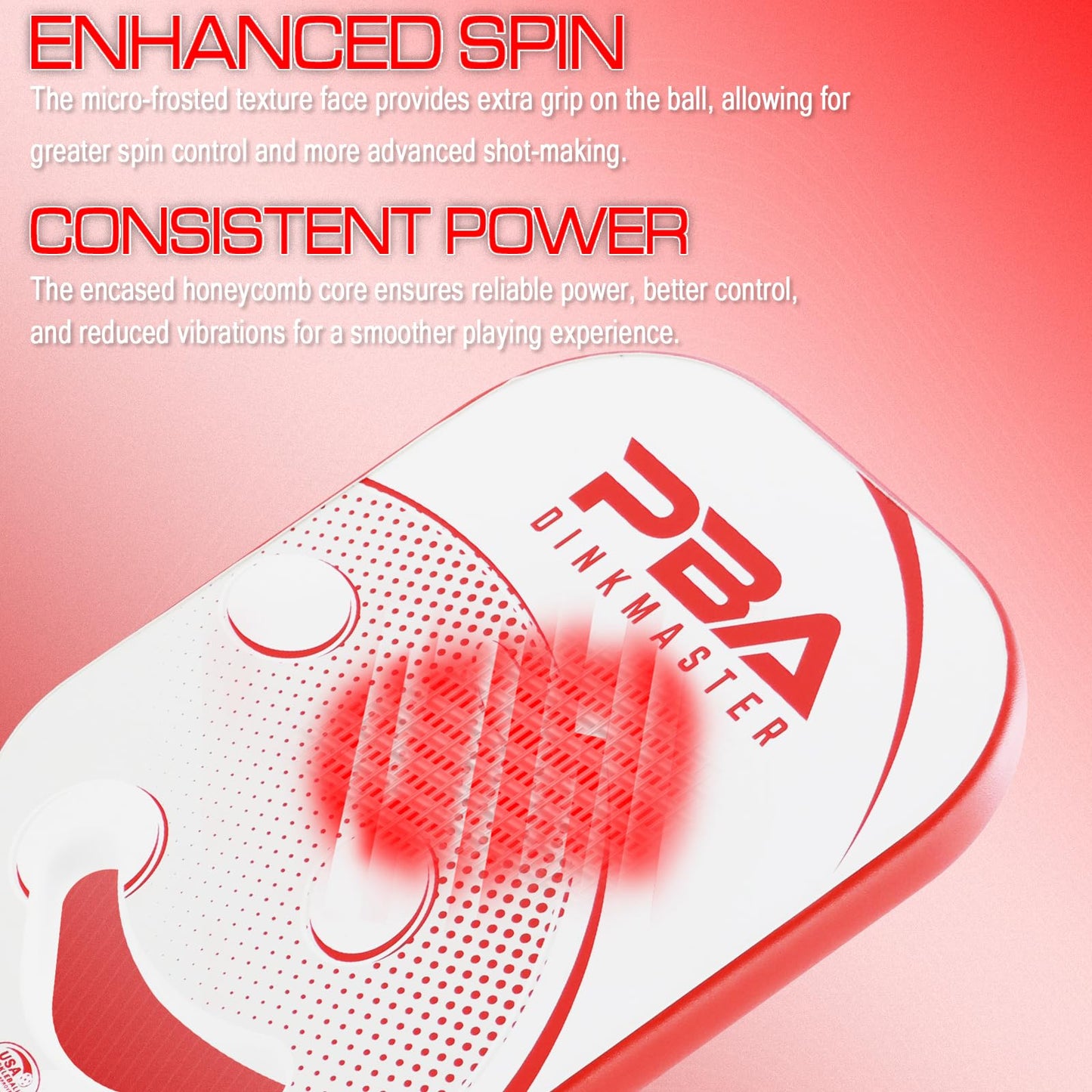 Carbon Fiber Pickleball Paddle - Aerodynamic Throat - T700 Carbon - Extra Spin Tech - Thermoformed Power and Control - 20mm Edgeless Design Racket Come with Paddle Cover
