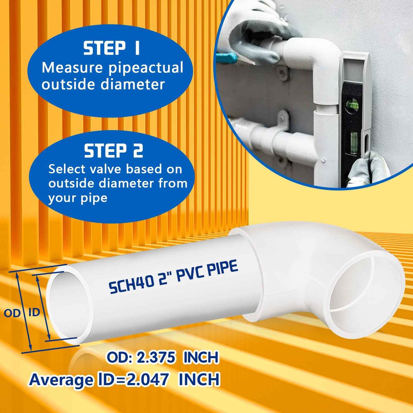 4PCS 2'' PVC 90 Degree Elbow, 2 Way Right Angle PVC Pipe Adapter Fittings, PVC Pipe Corner Connector for Sch40 PVC Pipe DIY Frame