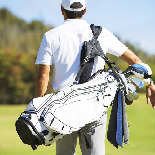 Yaozoon 3 Pack Large Golf Towel for Men Women Golf Bags,16X24 inch Microfiber Waffle Golf Club Cleaning Towels Rag(L)
