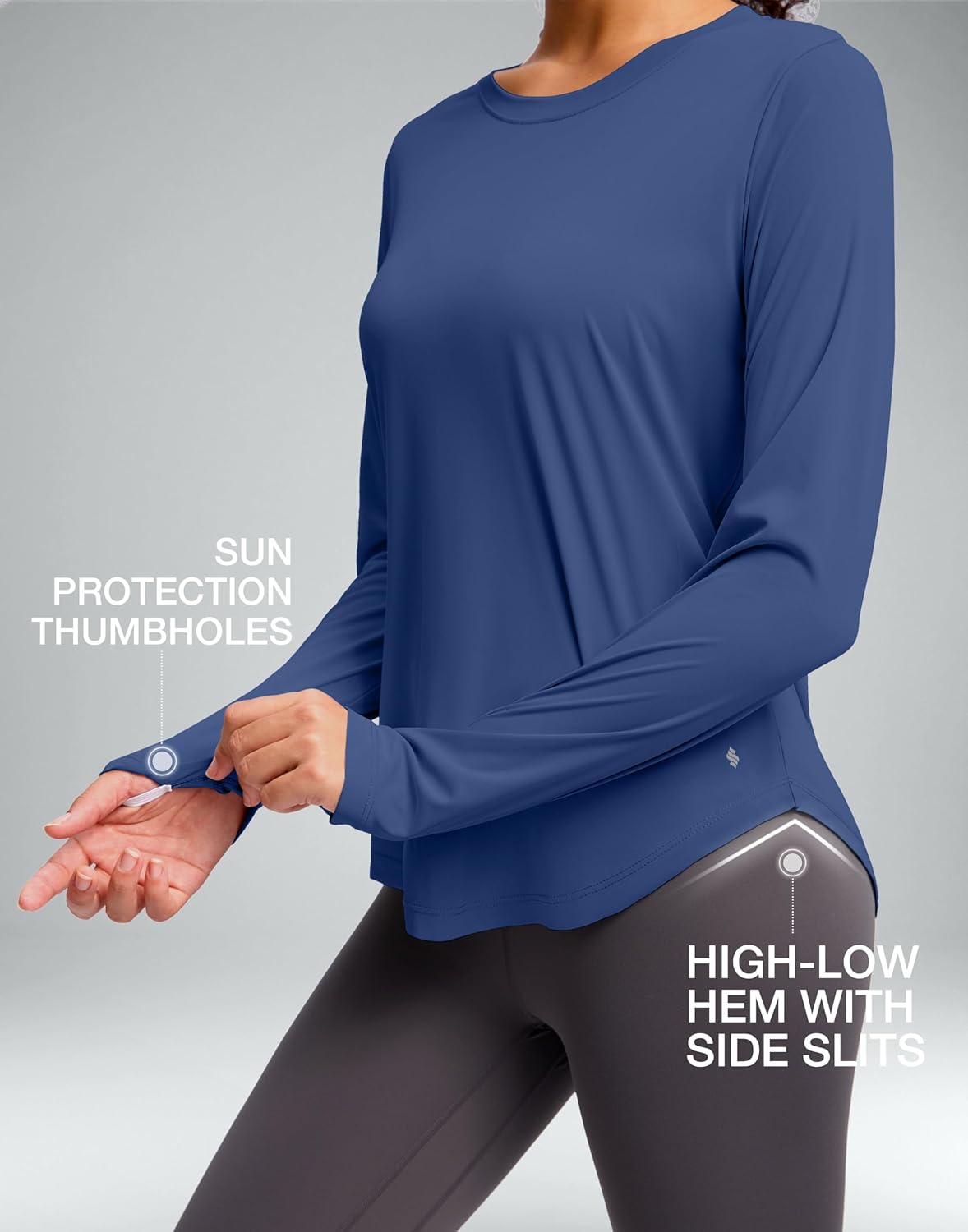 Soothfeel Women's Sun Shirt - UPF 50+ Long Sleeve UV Protection for Hiking & Workouts - Lightweight Quick Dry