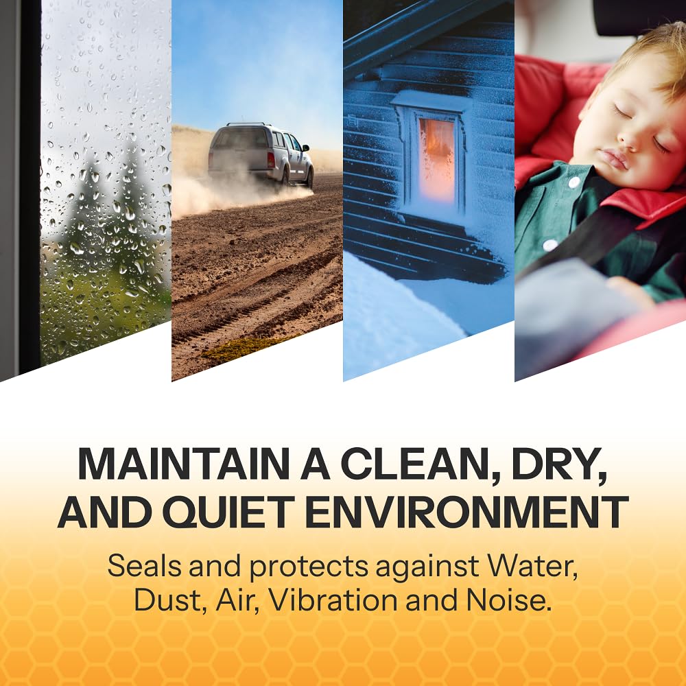 Trim-Lok Trim Seal with Side Bulb – Fits 1/8” Edge, 7/16” Bulb Seal Diameter, 25’ Length – PVC Plastic Trim with EPDM Rubber Seal, Easy to Install for Cars, Boats, RVs, Trucks, and Home Applications