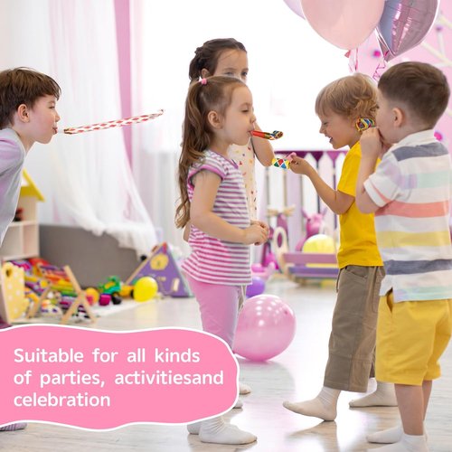 Chshhuao Funny Blowouts - 50 Pcs Birthday Party Whistles & New Year's Party Favors