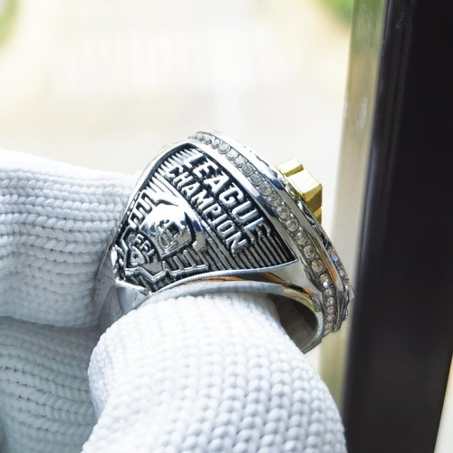 noblehead 2026 Fantasy Football Championship Ring Heavy FFL Champion Trophy Ring Award Trophy for Fantasy Football League Winner (Size 8)