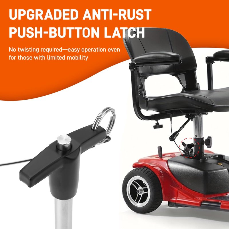YIBEICO Replacement Seat Locking Pin for Mobility Scooter