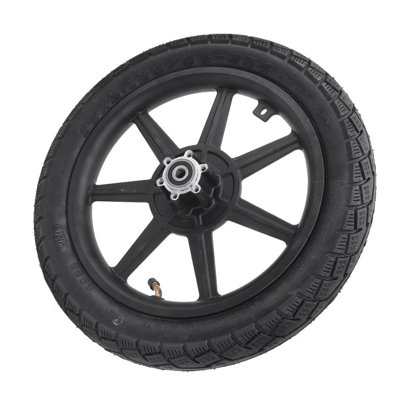 14 x 2.125 Electric Tire, Rubber Wheel Rim Tyre with Inner Tube, Wear Anti Slip Damping, Ideal for Scooter Bike, Tricycle, Motorcycle