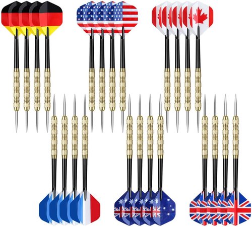Accmor Steel Tip Darts - 18 Grams Professional Metal Darts Set for Ultimate Precision and Performance