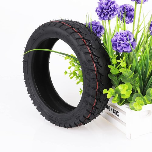 LHROPA 60/70-6.5 10-inch Rubber Explosion-proof Tubeless Tire + 10″ inner Tube Replace for Segway Ninebot Max/Max G30LP G30 G30E Electric Kick Scooter Wheel Parts