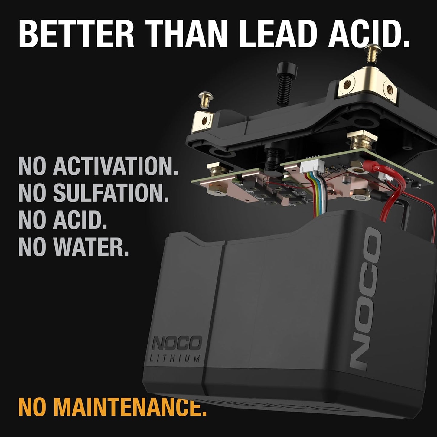 NOCO Lithium NLP20 | Ultra-Light 12V Powersport Battery - 7Ah Capacity, 600A Start Power, Intelligent BMS