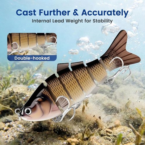 Fishing Lures - Floating Plopper Lure for Freshwater & Saltwater | Wobble Bait for Bass & Catfish