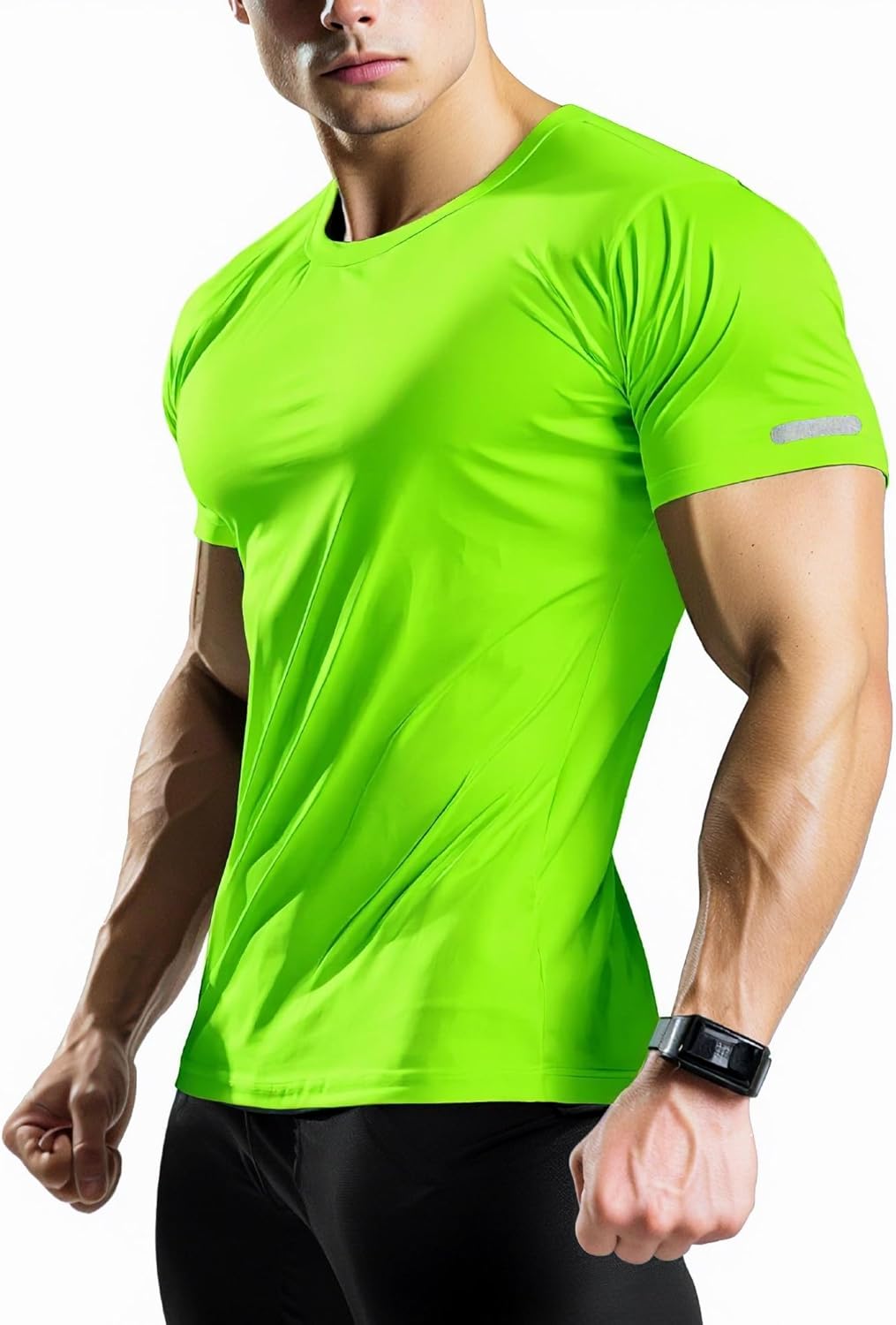 Skiennix Men's Fitted Workout Shirts - Quick Dry Athletic Tops for Gym & Running | Moisture-Wicking Tee