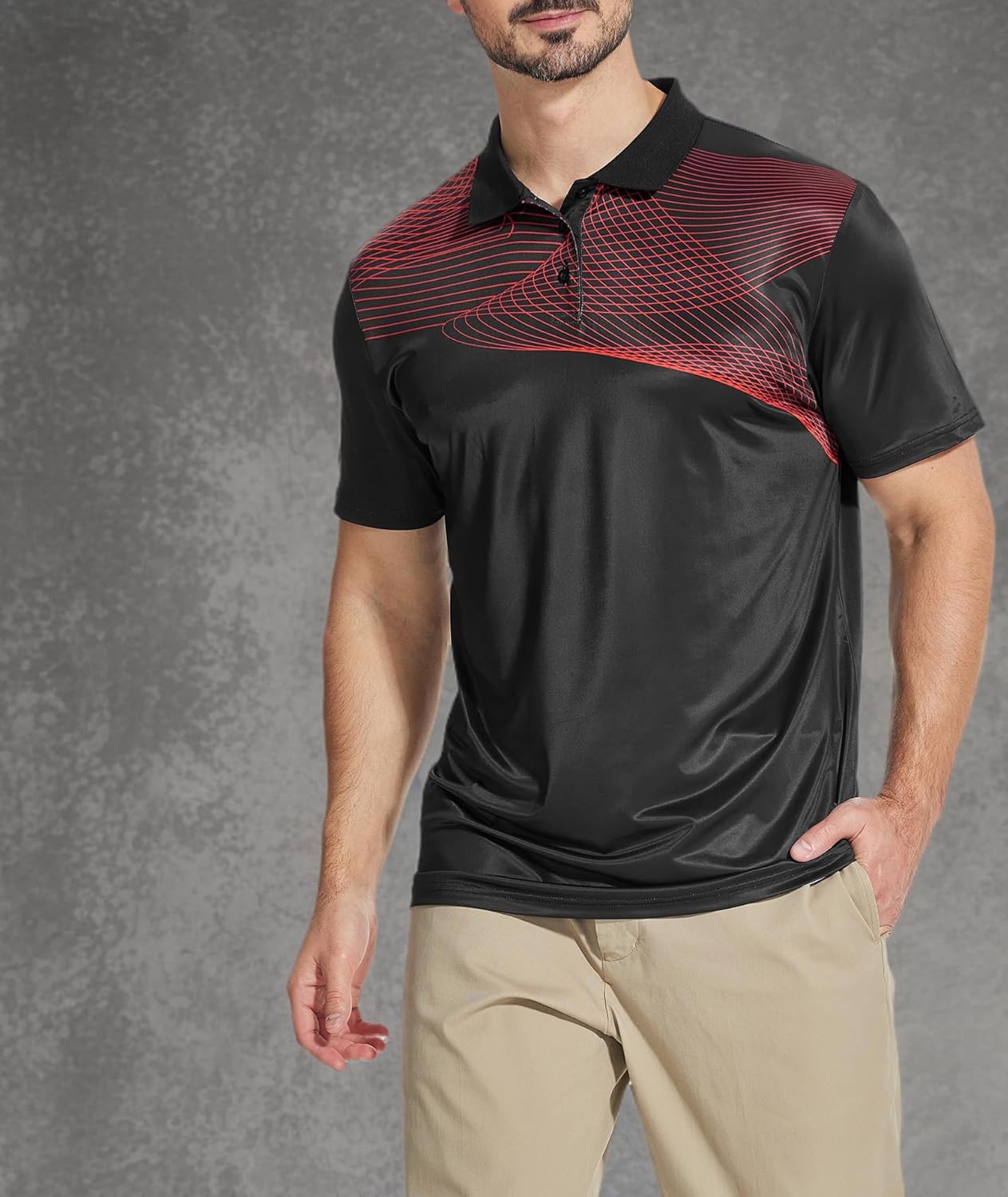 ZITY Golf Polo Shirts - Men's Short Sleeve Athletic Tennis T-Shirt in Classic Fit