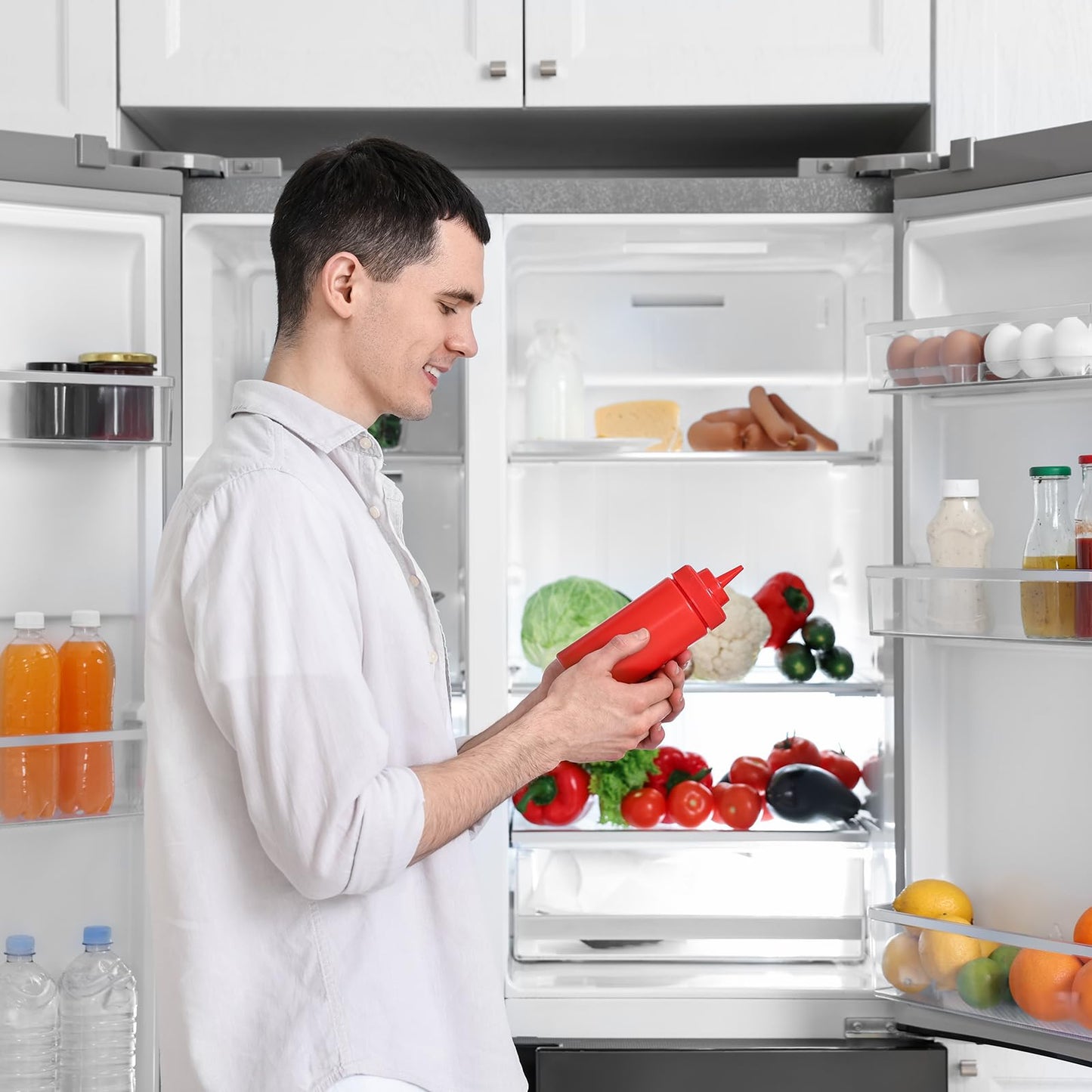 BUBO LED Refrigerator Light Bulb 40 Watt 120V, Fridge Light Bulb Daylight 5000K Waterproof, A15 Applicance Bulb for Freezer, E26 Medium Base, Non-Dimmable, 2 Pack