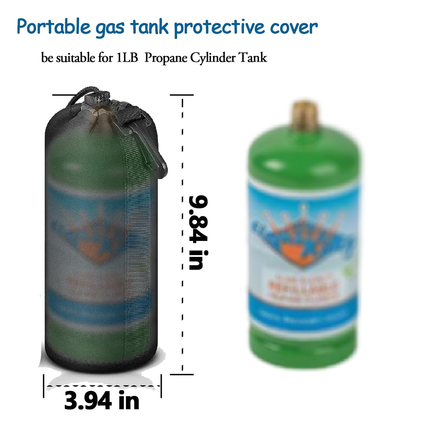 Euslbak 2 pcs1lb propane cylinder tank protective cover.1lb propane tank insulated cover,small1lb propane tank storage bag,1lb/16 oz Fuel Cylinder storage bag,Refillable Propane Cylinder Tank Cover.