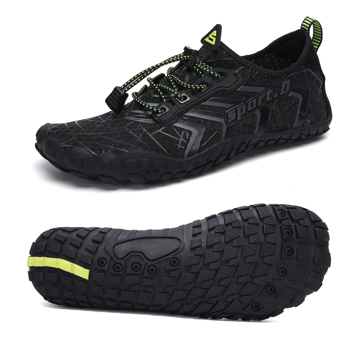 UBFEN Water Shoes Aqua Swim Shoes Mens Womens Beach Sports Quick Dry Barefoot for Boating Fishing Diving Surfing