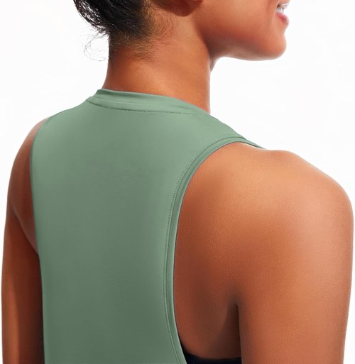 JOYSPELS Workout Tank Tops for Women - Quick Dry Ice Silk Athletic Sleeveless Gym Shirts