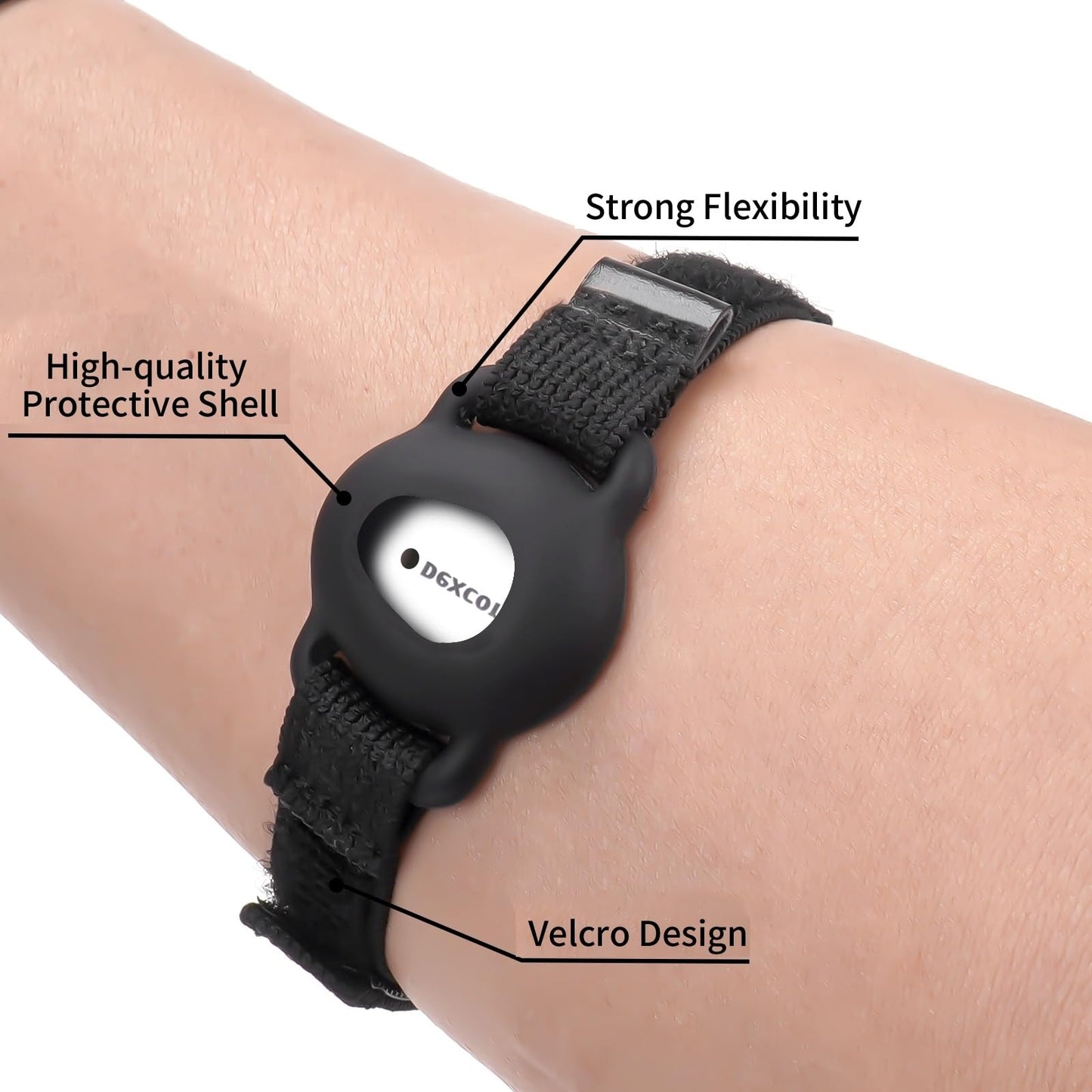 Arm Band for Dexcom G7, 8-18" Inch Adjustable Armband Compatible with CGM Continuous Glucose Monitor System Transmitter Protection Sensor Cover (No More Adhesive Patches Waterproof)