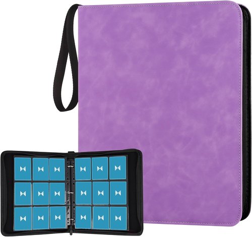 GERMUN 720 Card Binder - Premium 9 Pocket Double-Sided Album for MTG, TCG & Sports Cards | Light Purple
