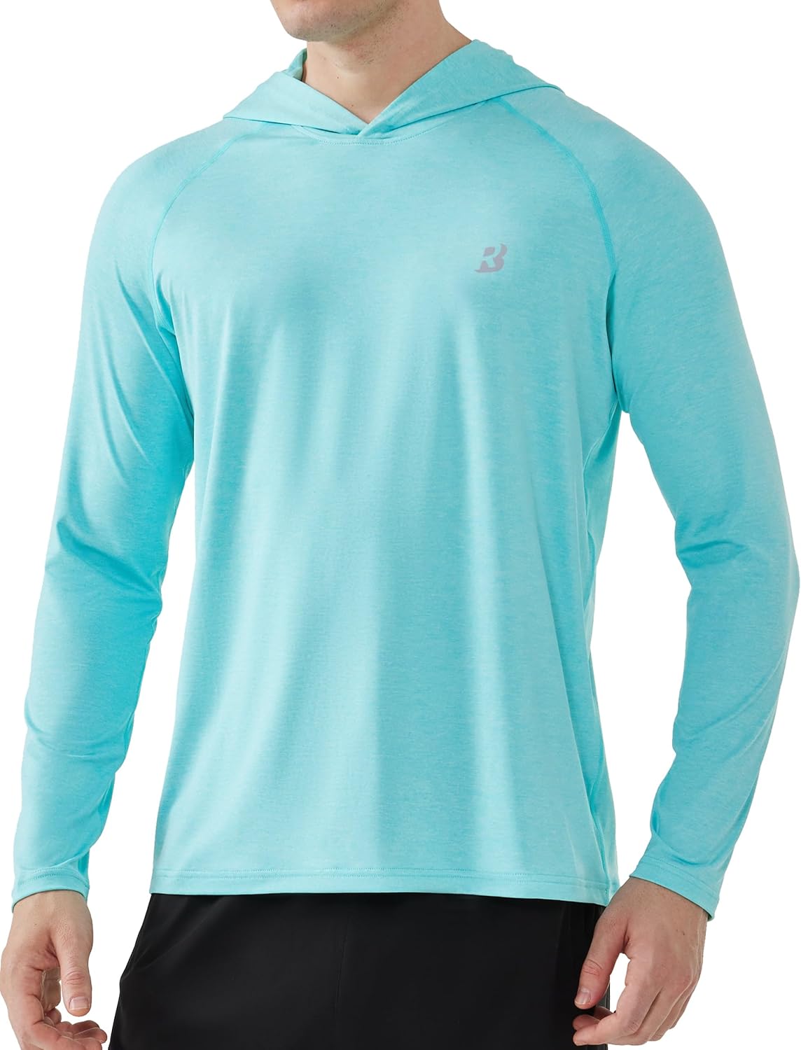 Roadbox Men's Fishing Shirt - UPF 50+ Long Sleeve UV Sun Protection Hoodie | Quick Dry Rash Guard