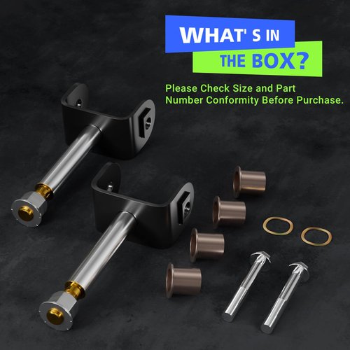 CLUBRALLY Golf Cart Front End King Pin Repair Kit for 2004-UP Club Car Precedent and 2018-Up Tempo Gas & Electric Golf Cart, OEM#103638601,102287201