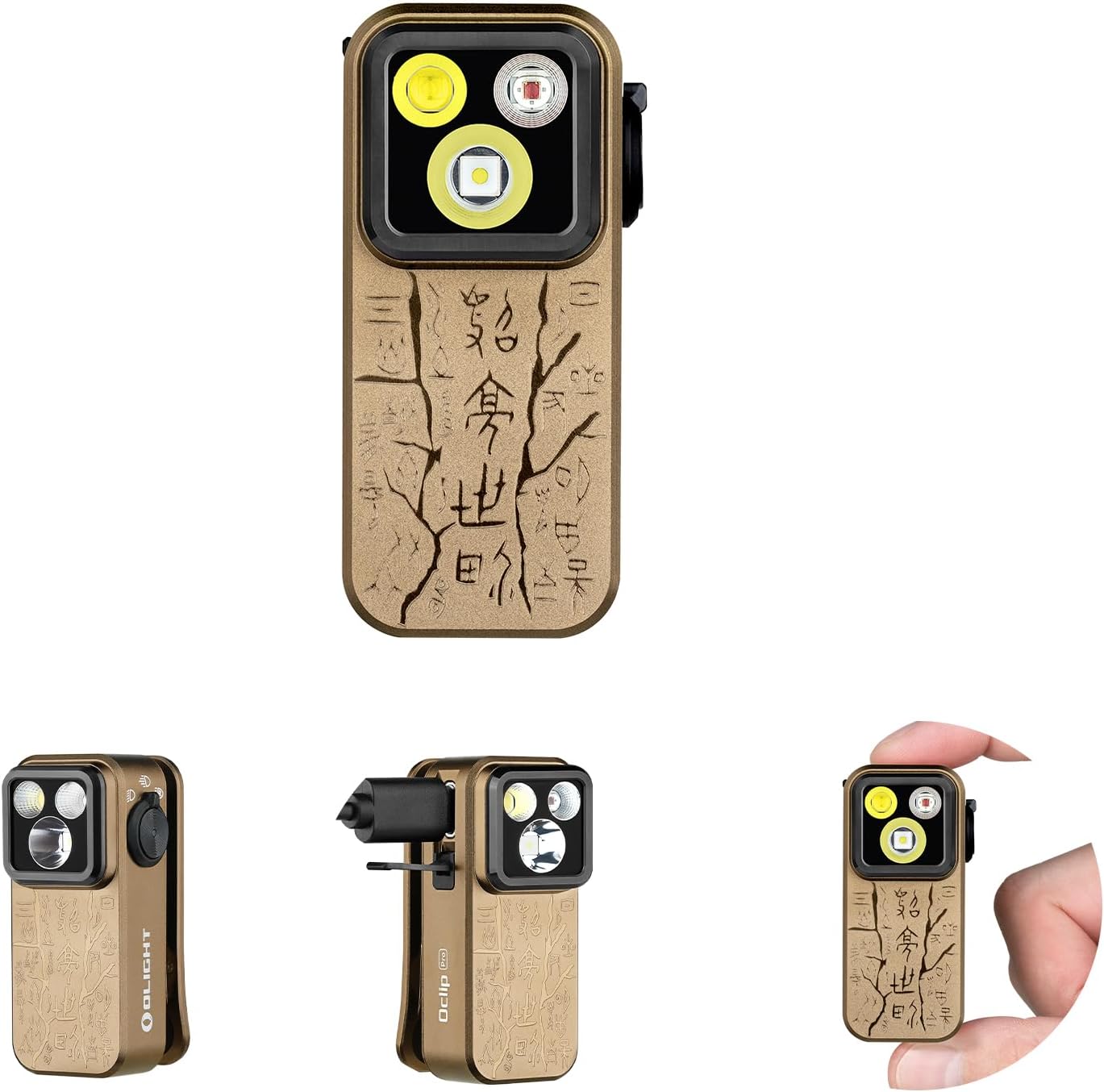 OLIGHT Oclip Pro Rechargeable EDC Flashlight - 500 Lumens, Magnetic Clip-On Light for Outdoor & Indoor Use