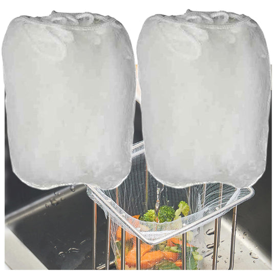 100 Sink Strainer Net Bags for Sink Basket Holder, Mesh Sink Strainer Bags for Kitchen Sink Food Catcher, Sink Trash Catcher Bags for Garbage Leftovers etc.