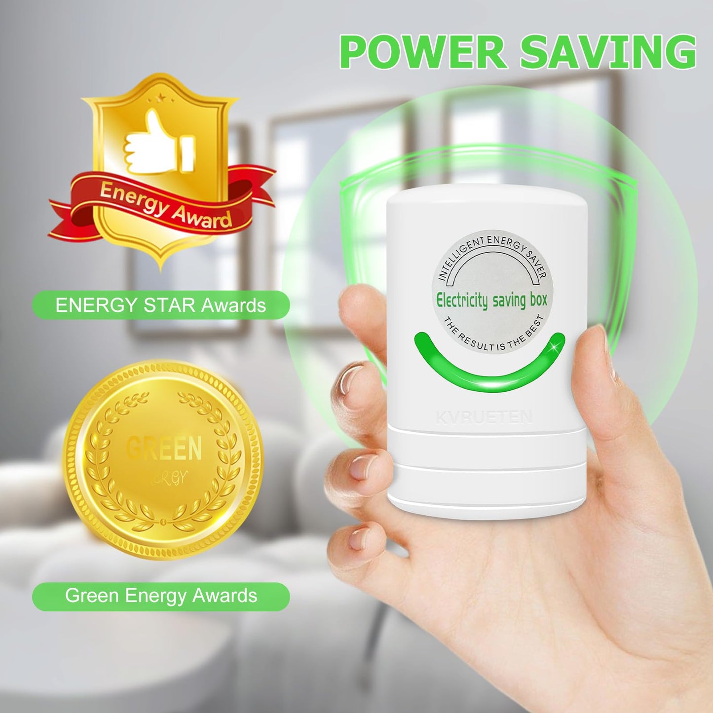 Power Saver Pro X 2025 – Electricity Saving Box, Stop Watt Energy Saving Device, Plug-in Energy Savers (4-Pack), US Plug, 90V–250V, 30kW – Stabilizes Voltage & Reduces Energy Costs