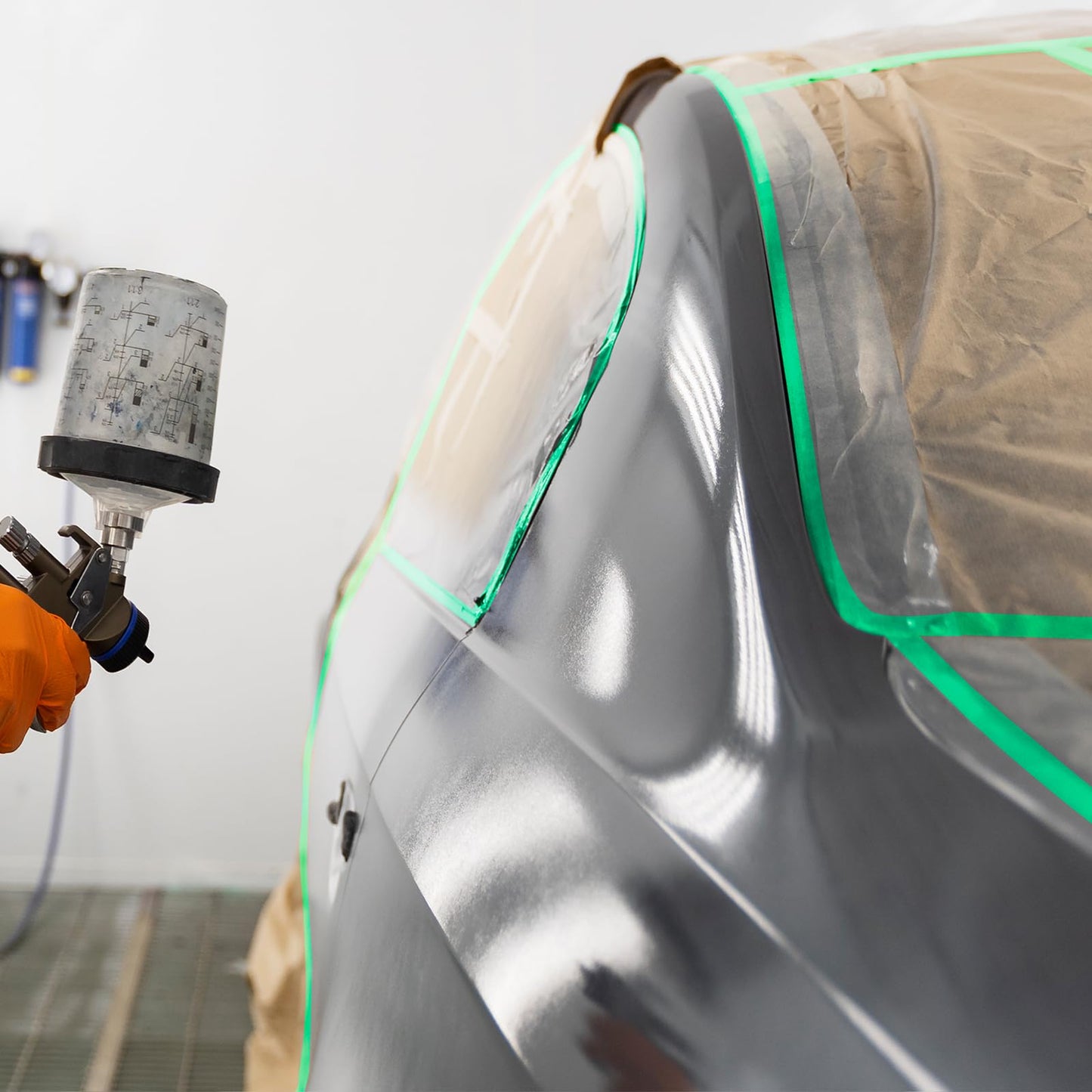 4 Pack Automotive Refinish Masking Tape 17mm×50m Green Masking Tape Automotive Painters Tape, Heat Resistant Green Painters Tape for Car Edges Repair Packaging Masking