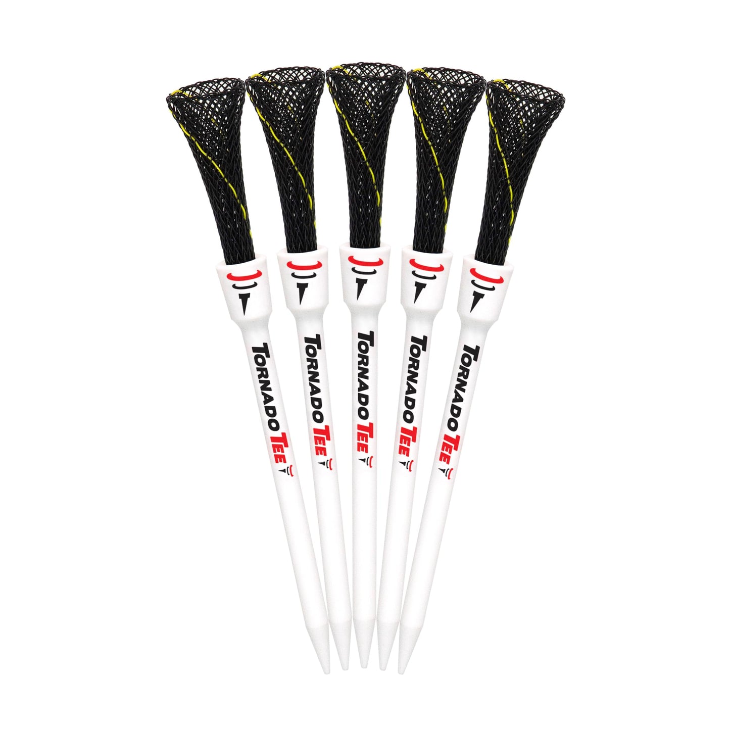 Tornado Tee 4" Long Drive High Performance Golf Tee (Black)