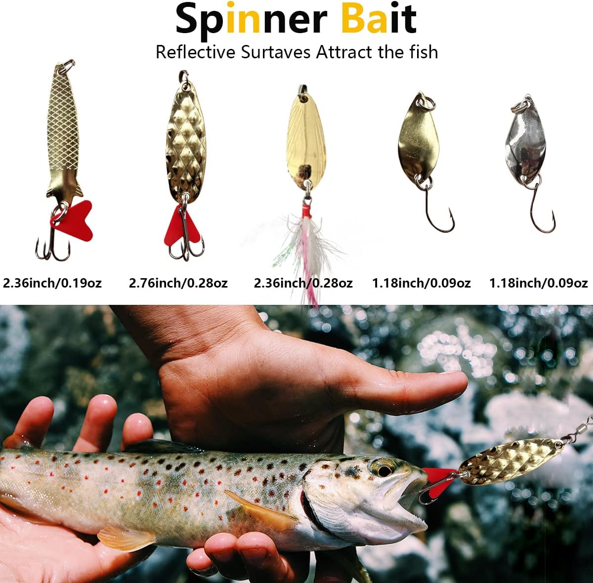 Skiennix Fishing Lures Kit - Complete Tackle Set with Crankbaits, Topwater Lures & More | Ideal for Bass & Trout