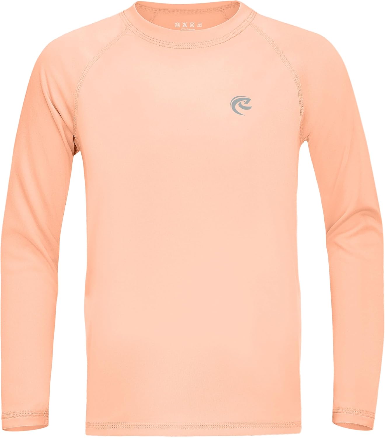 Regine Switzerland Boys UPF 50+ Swim Shirt - Long Sleeve UV Sun Protection Rash Guard | Youth SPF Water Shirt