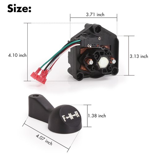 10L0L Golf Cart Forward and Reverse Switch with Handle Fits Club Car 96-Up DS 48 Volt, Replaces 101753005